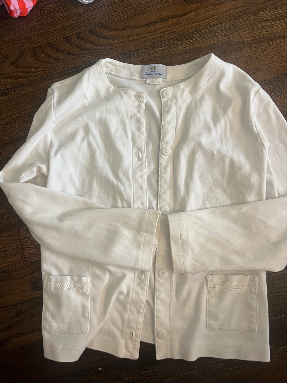 Florence Eiseman (IYKYK) Collection White Button-Front Cardigan Jacket
